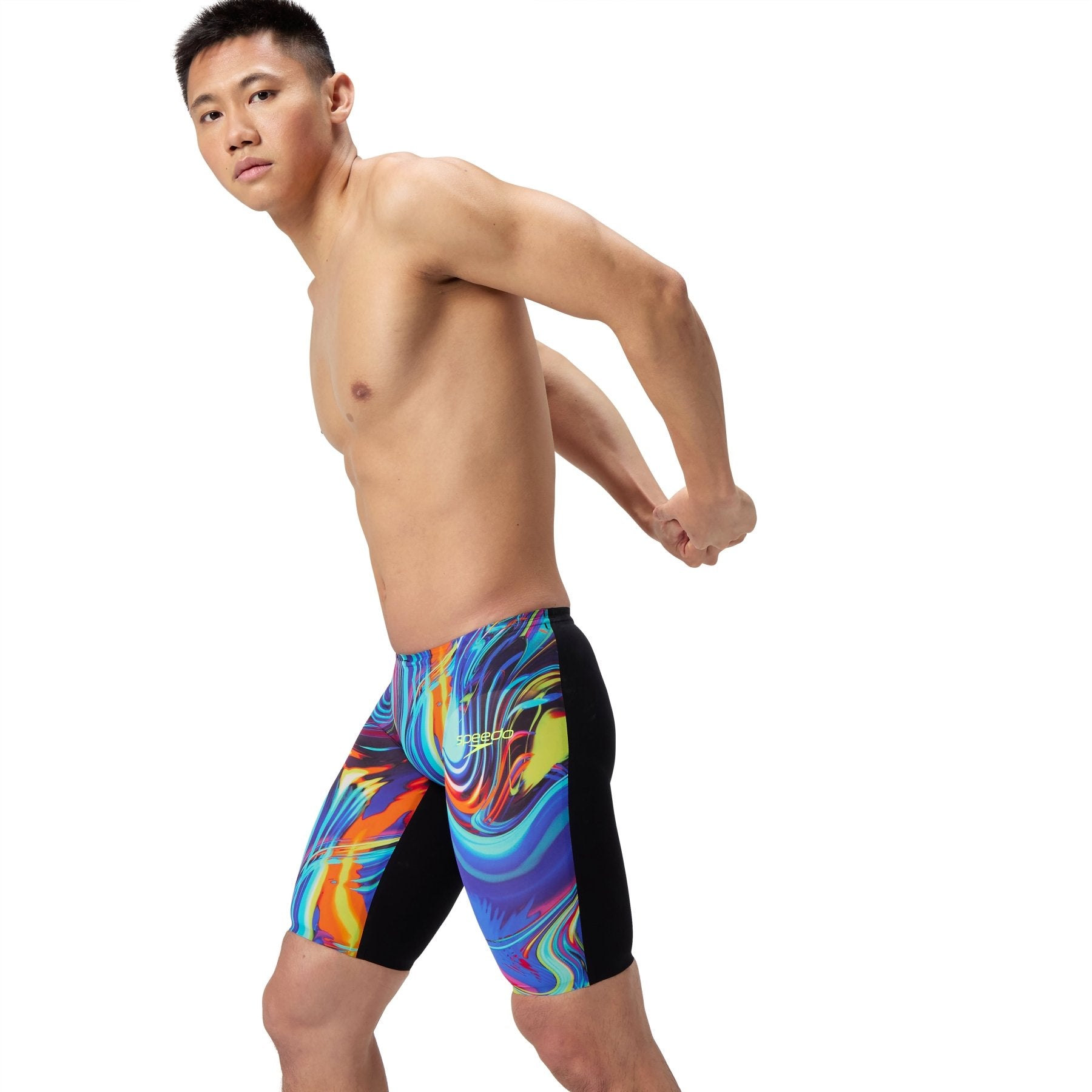 Fastskin LZR Pure Valor 2.0 Jammer miesten kilpapuku, musta - värikäsSpeedo