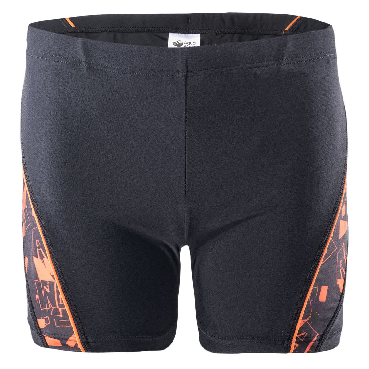 Fiero lasten boxer-uimahousut, musta logokuvio