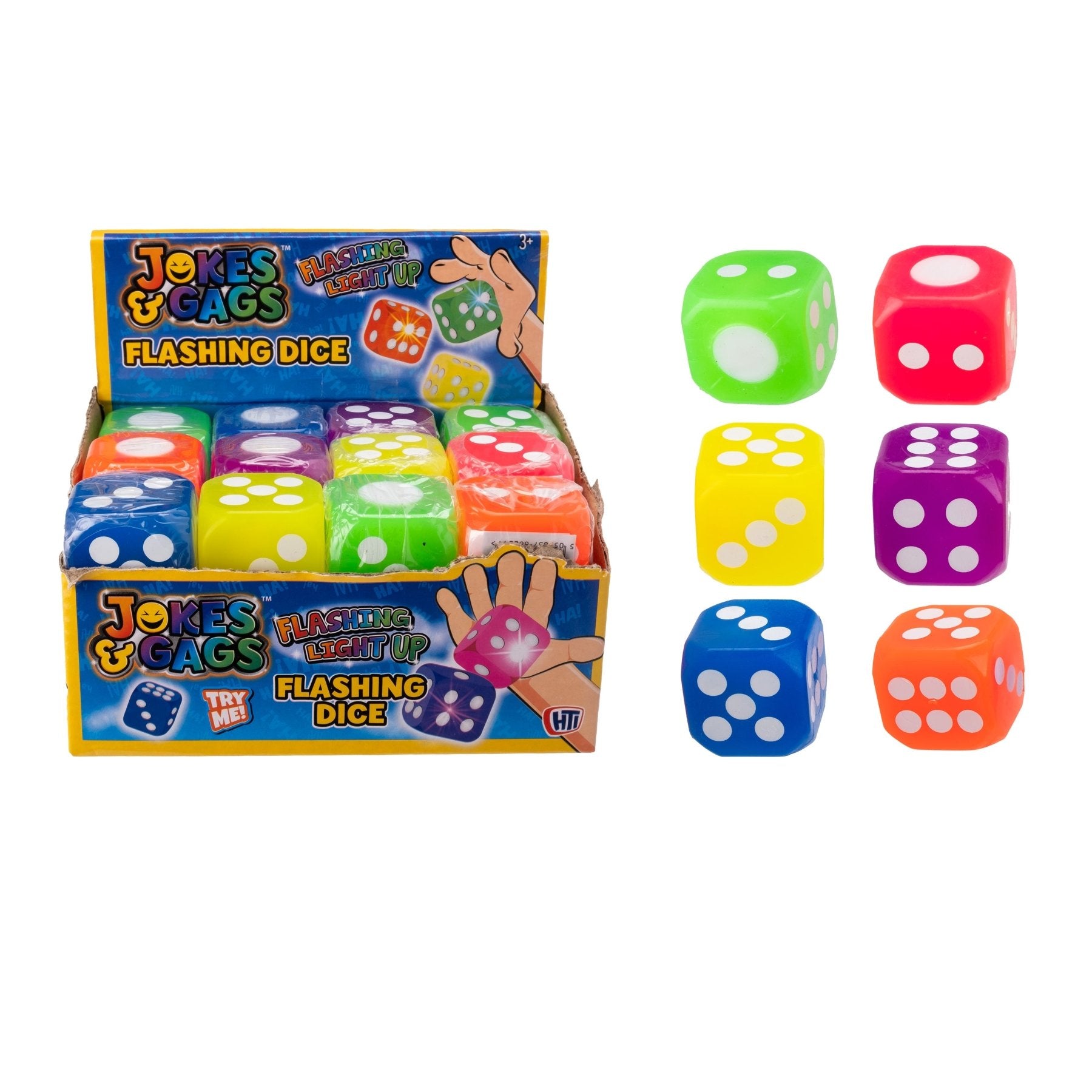 FLASHING DICE 3.5CMPOCKET MONEY
