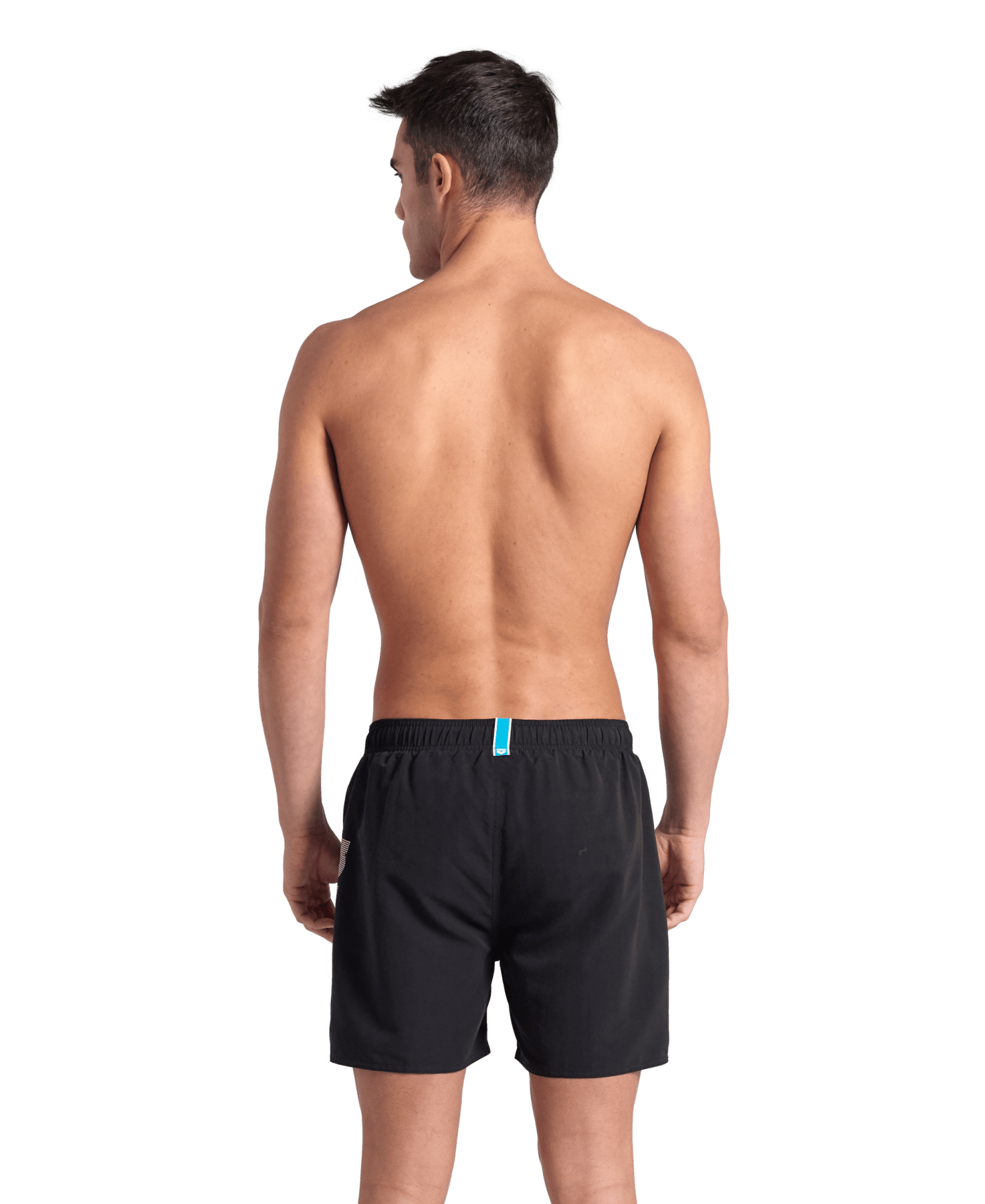 Fundamentals Logo Boxer R miesten uimashortsit, musta-valkoinenArena