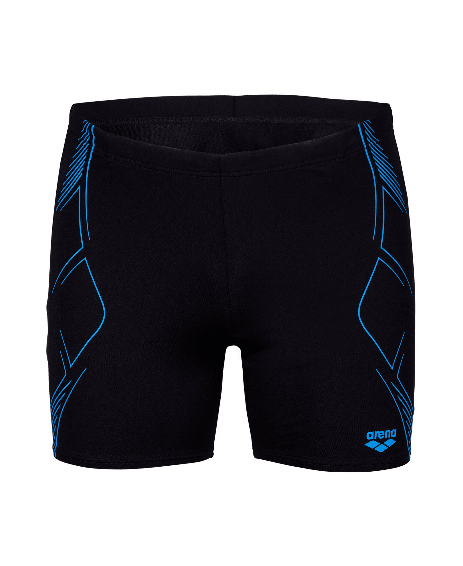Graphic Swim Mid Jammer miesten uimahousut, musta - turkoosiArena