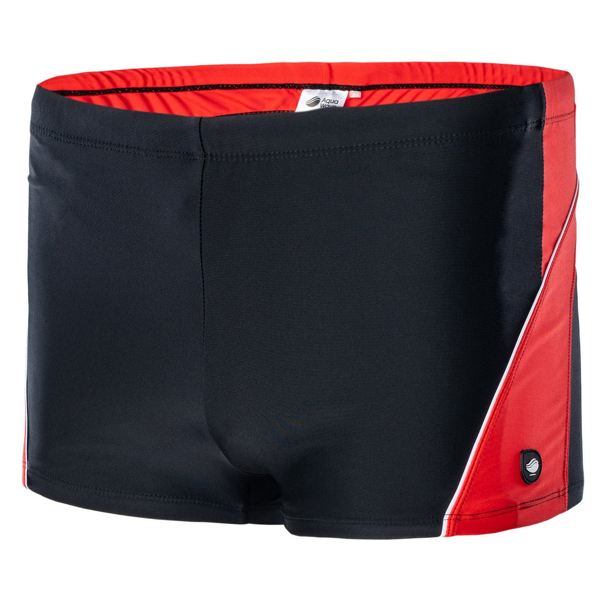 Helder miesten boxer-uimahousut, musta-punainen