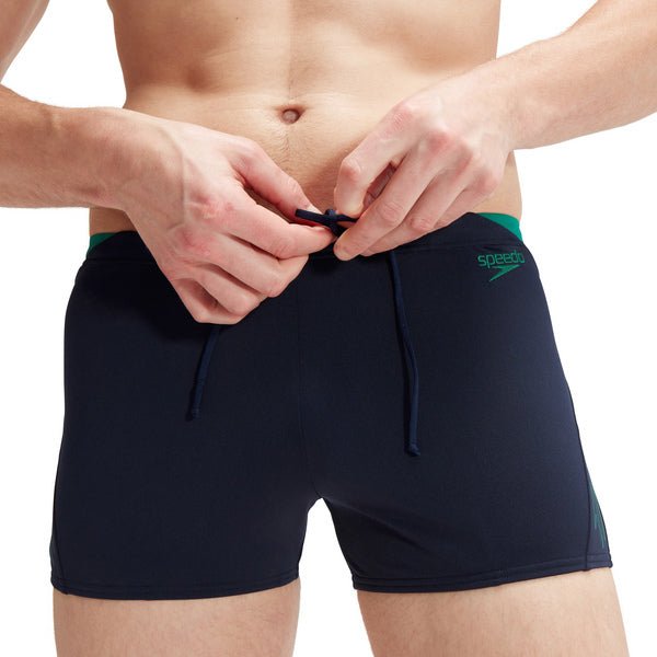 Hyper Boom Splice Aquashort miesten uimahousut, tummansininen - vihreäSpeedo