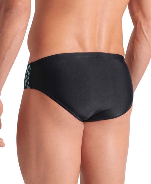 Kikko V Swim Briefs miesten uimahousut, musta - turkoosiArena