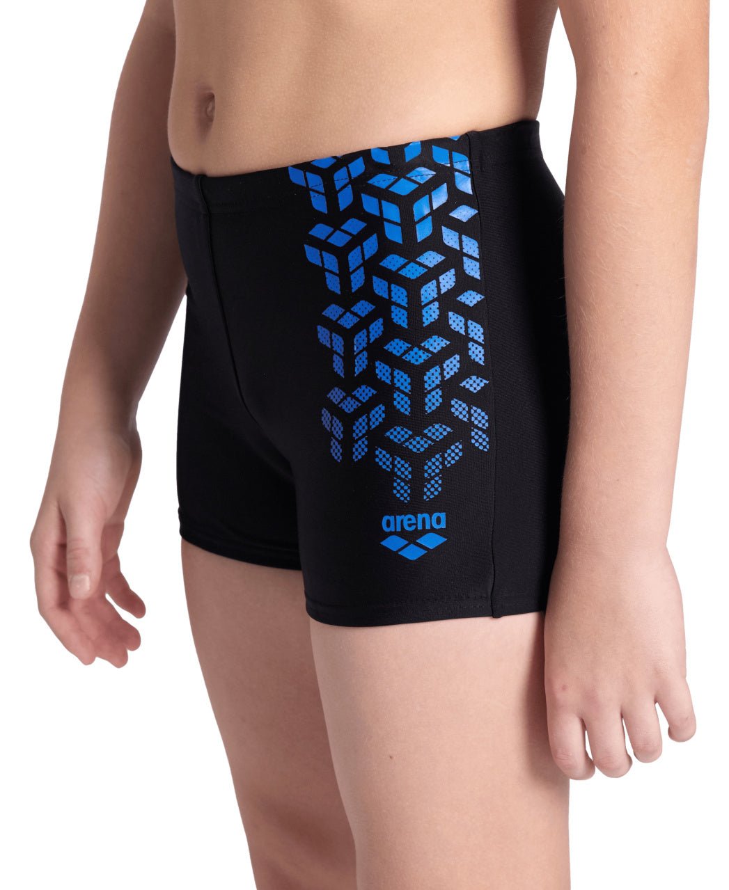 Kikko V Swim Short Graphic poikien uimahousut, musta - sininenArena