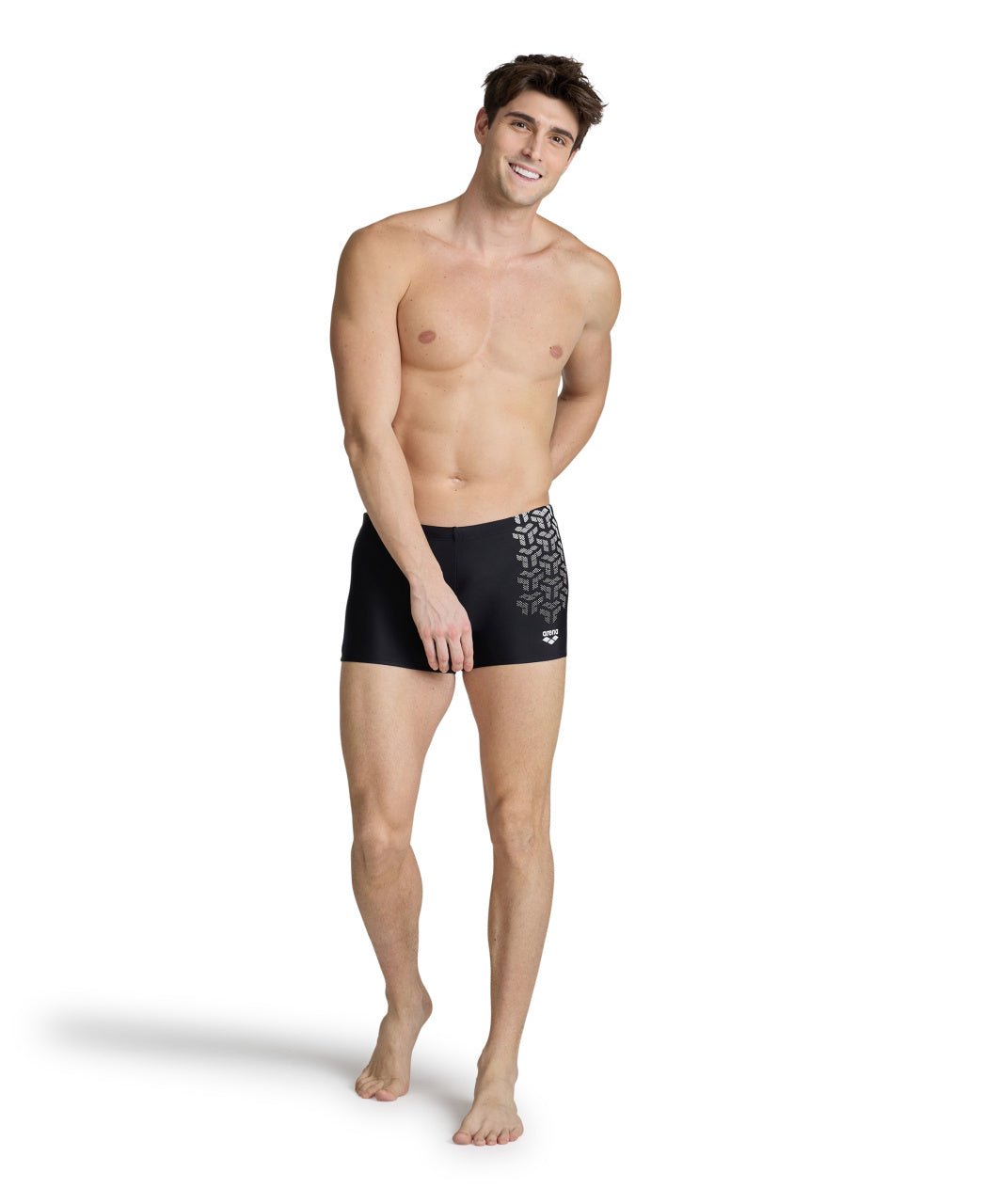 Kikko V Swim Short miesten uimahousut, musta - harmaaArena