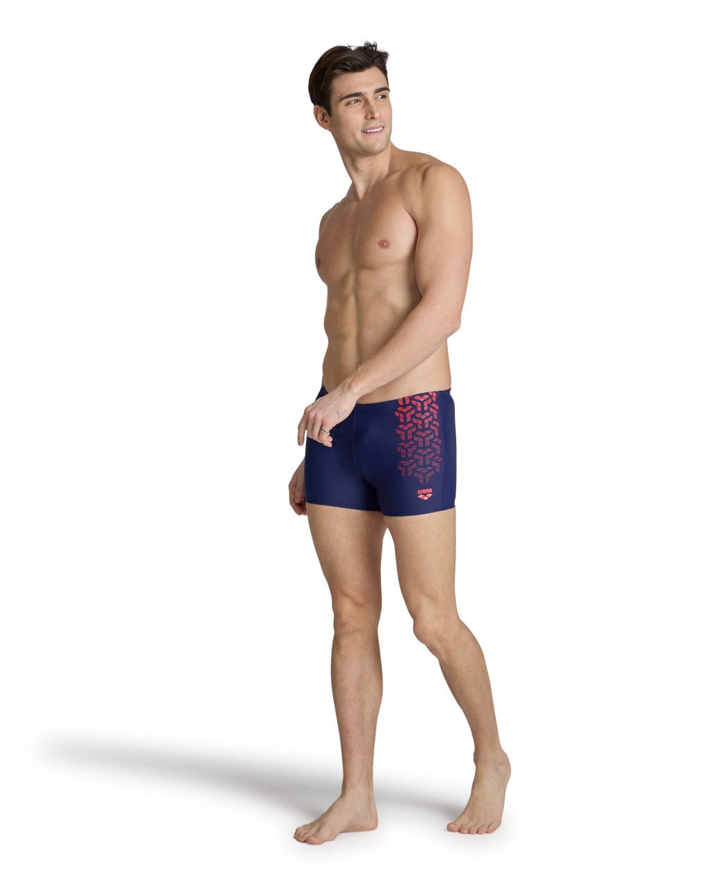 Kikko V Swim Short miesten uimahousut, tummansininen - oranssiArena