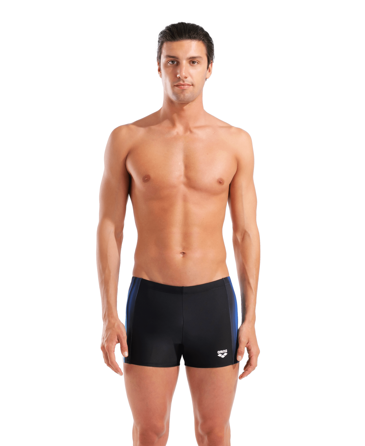 Light Swim Short Miesten Uimahousut, Musta - SininenArena