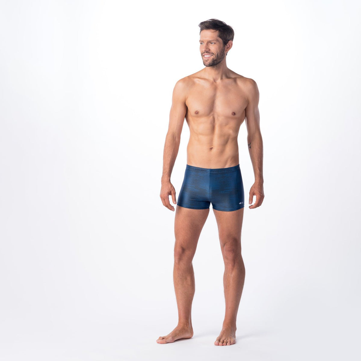 Mados miesten boxer-uimahousut, mustikansininen pilkkukuosi
