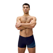 Medley Logo Aquashort miesten uimahousut, navy - turkoosiSpeedo