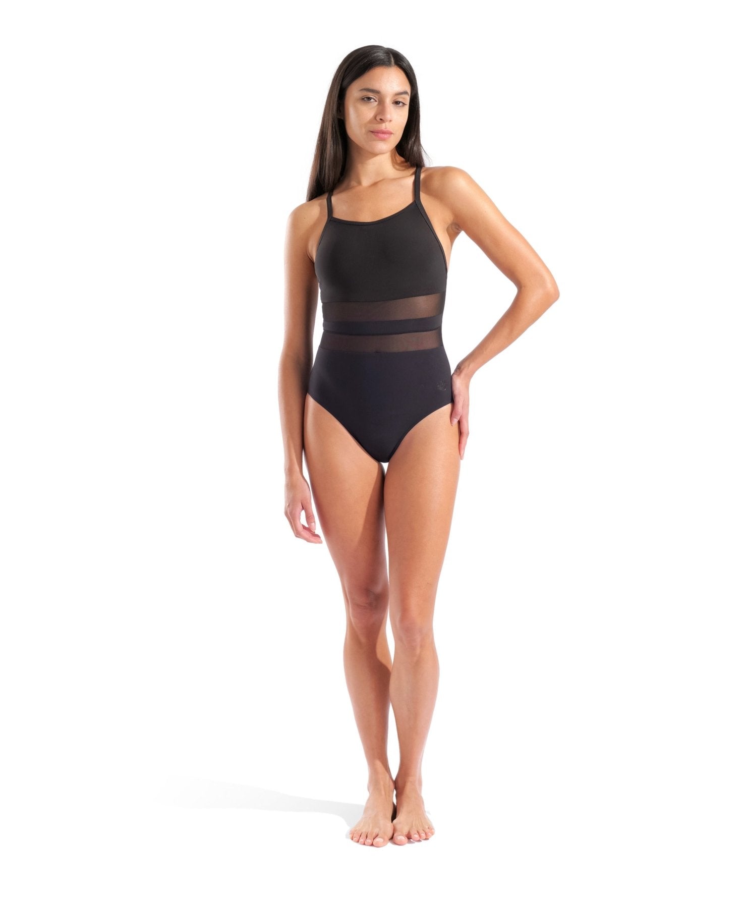 Mesh Equals Back B naisten uimapuku, mustaArena