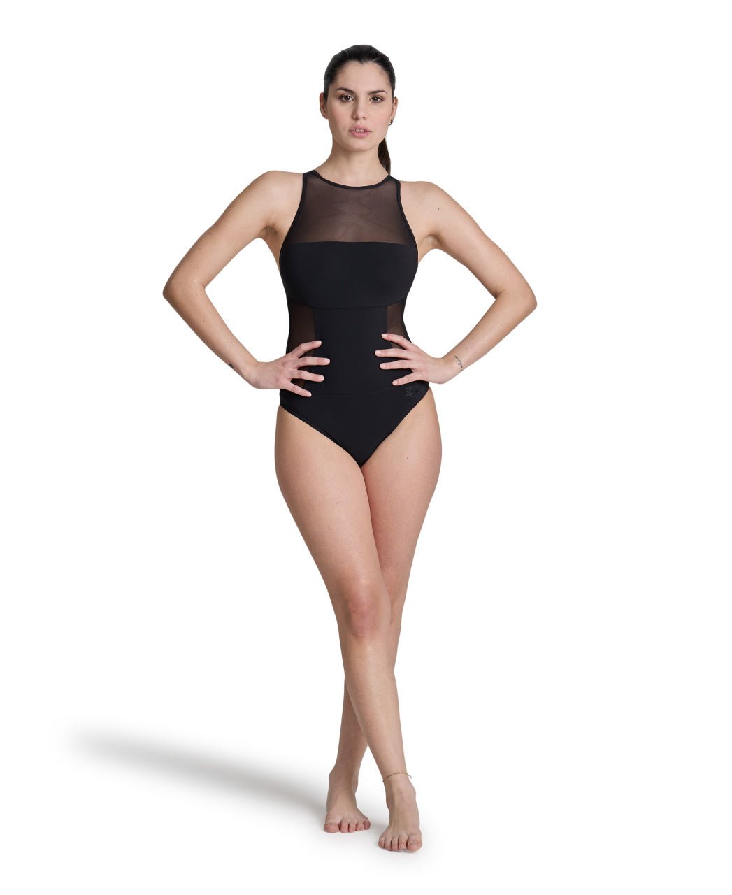 Mesh Panels Swim Pro Back naisten uimapuku, mustaArena