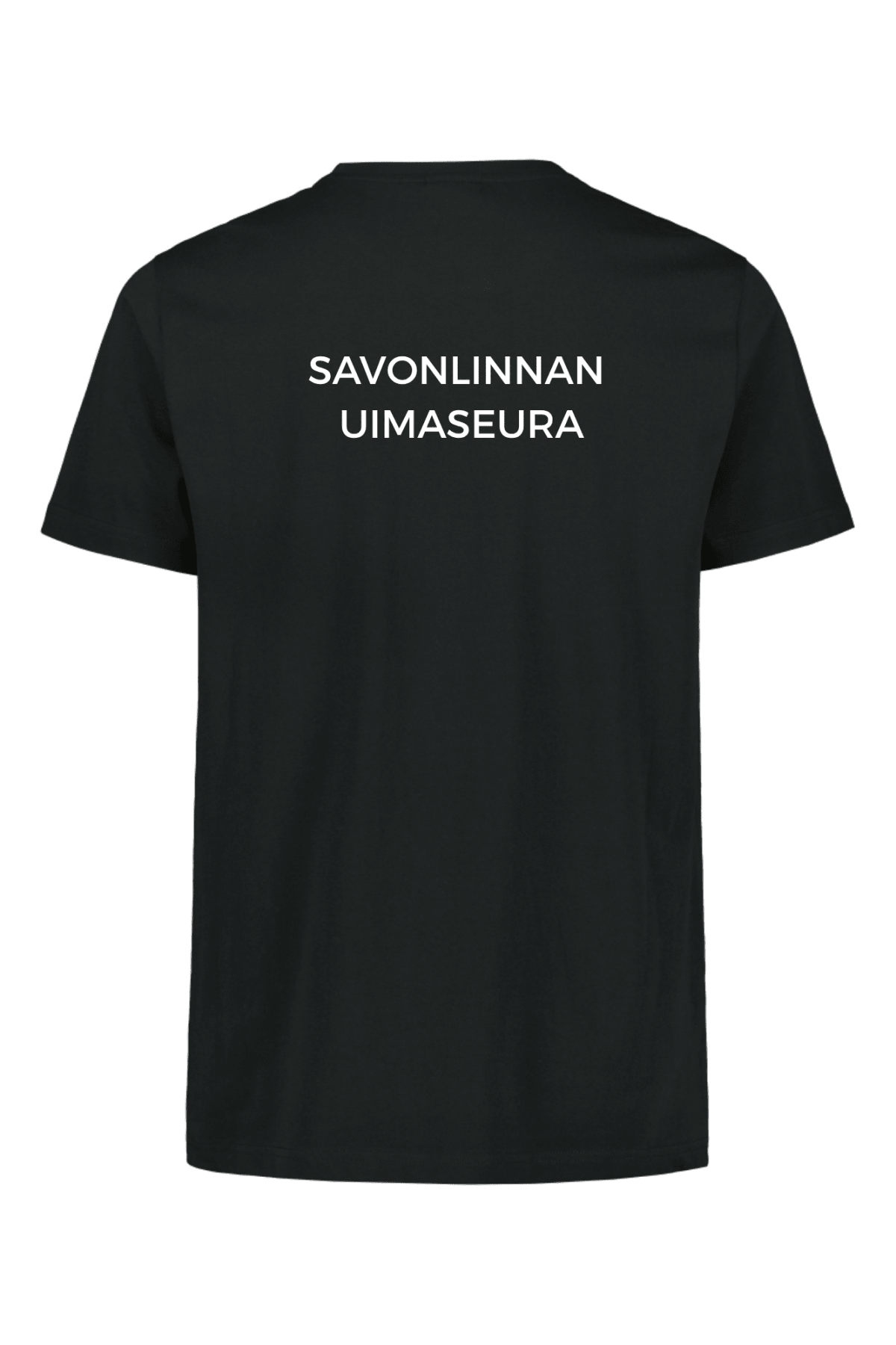 Miesten Cotton T-shirt, musta - Savonlinnan uimaseuraSavonlinnan uimaseura