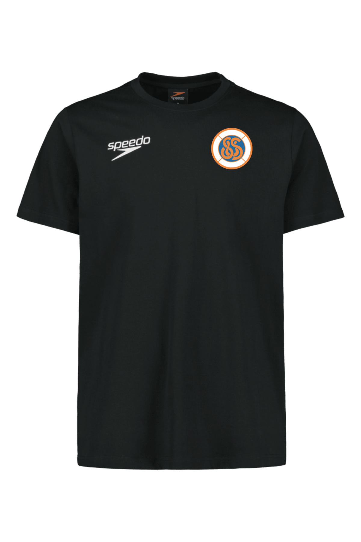 Miesten Cotton T-shirt, musta - Savonlinnan uimaseuraSavonlinnan uimaseura