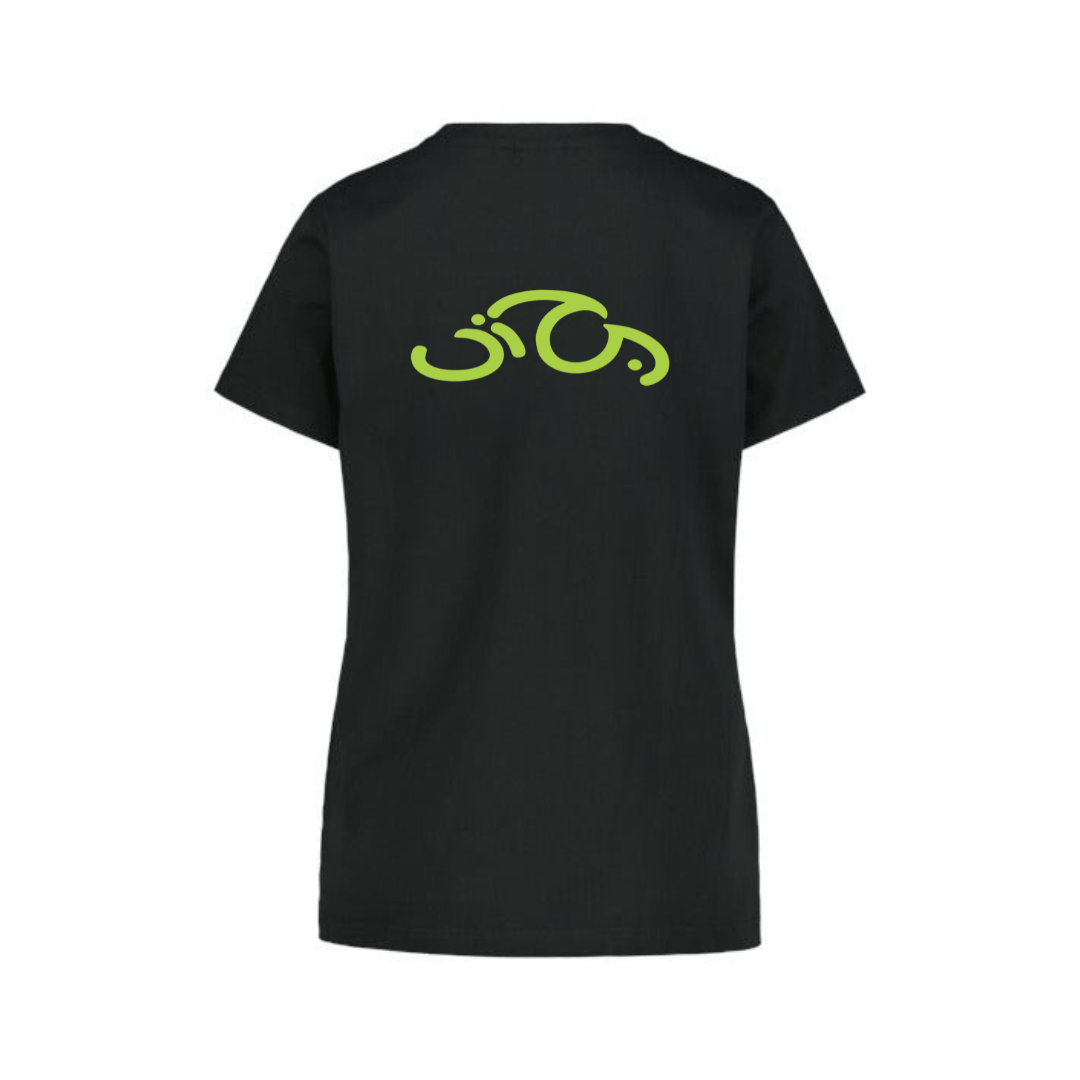 Naisten Cotton t-shirt, musta - Uinti TampereUinti Tampere malli