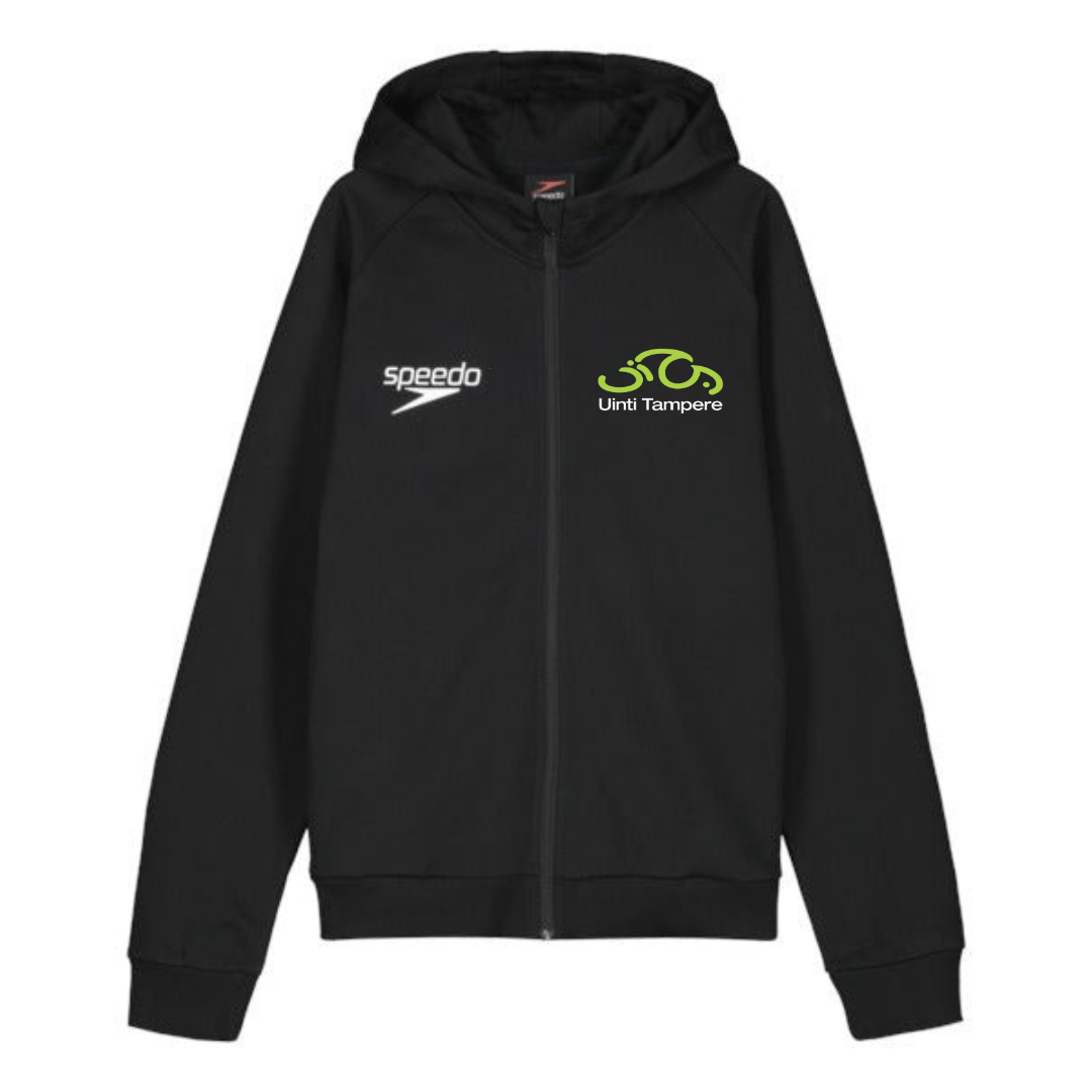 Nuorten Hooded Sweat Jacket Small Logo, musta - Uinti TampereUinti Tampere