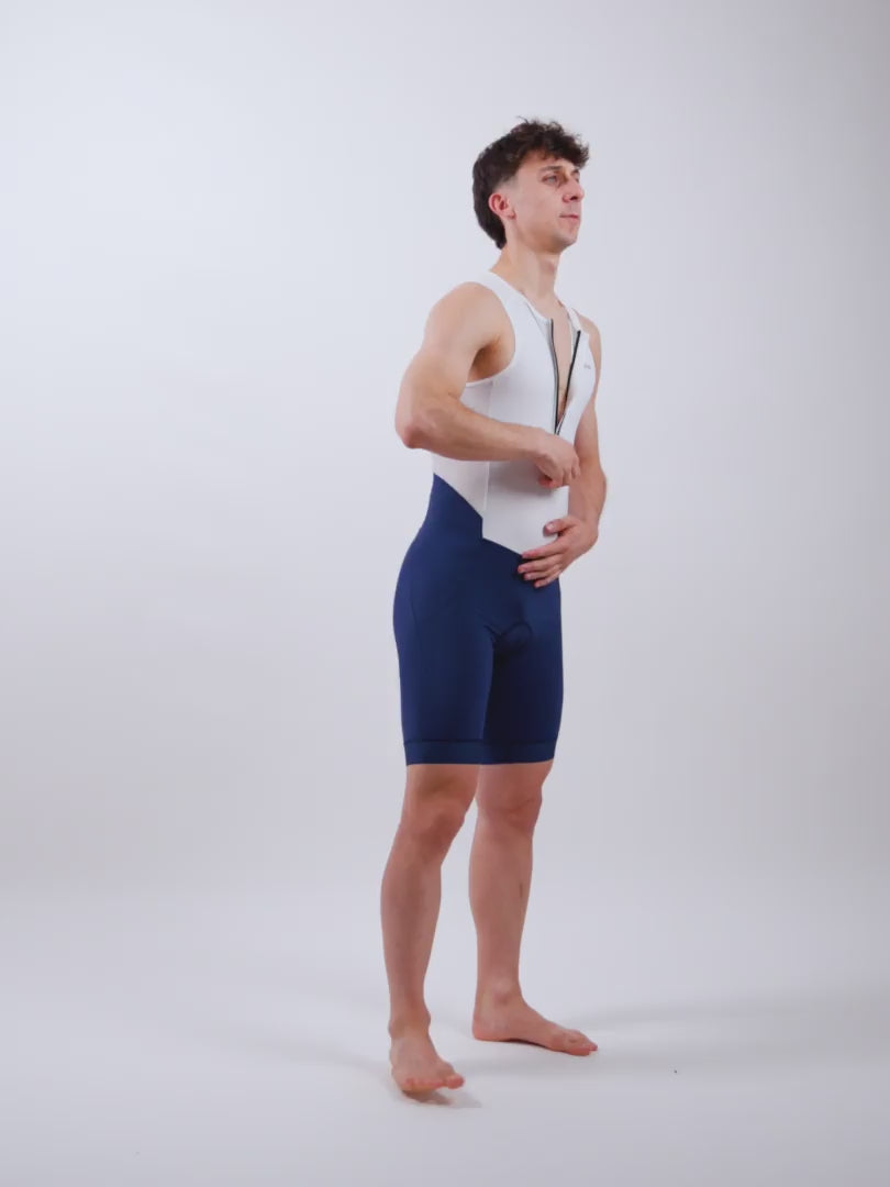 Ladda ner video: Athlex Race Suit V2 miesten hihaton triathlon kilpapuku, valko-musta