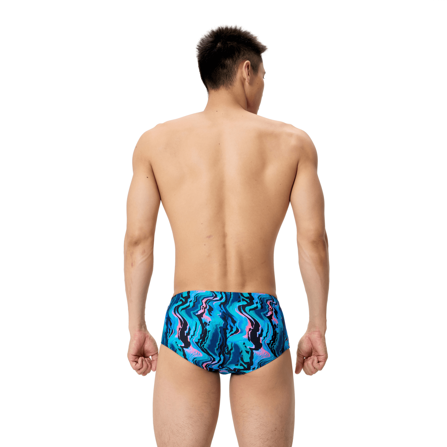 Printed 13.5cm Brief miesten uimahousut, sini - mustaSpeedo