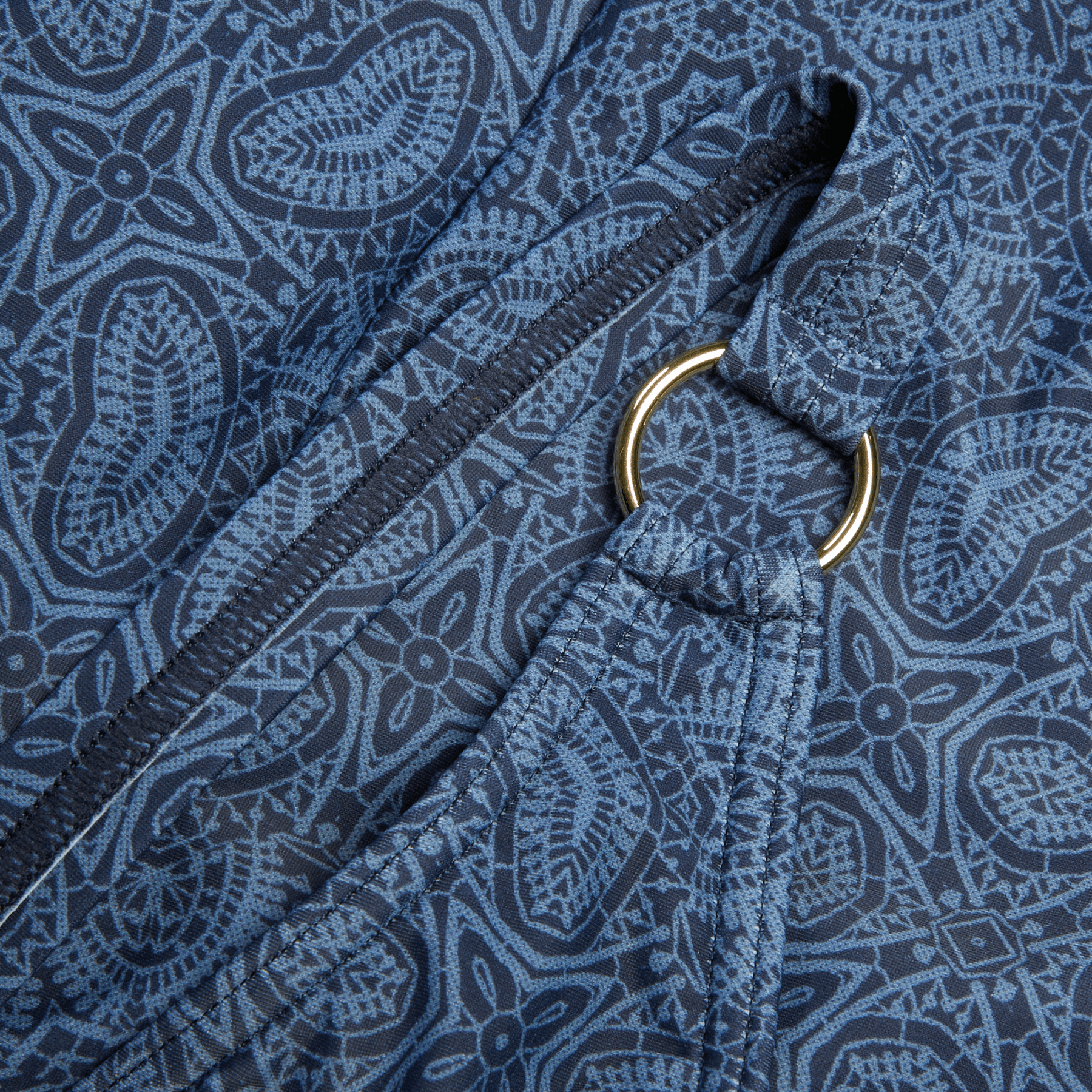 Shaping Printed V Neck naisten uimapuku, sininenSpeedo