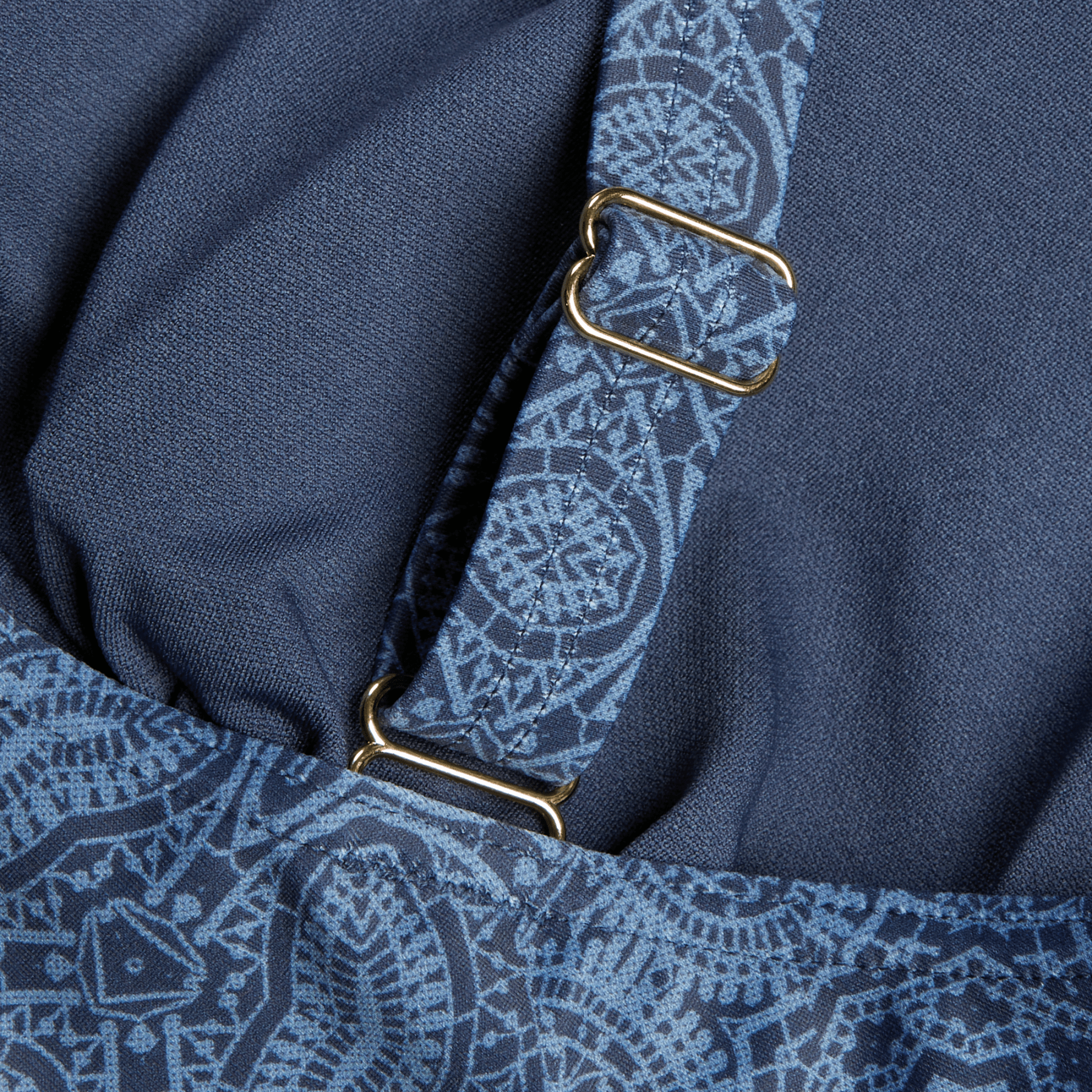 Shaping Printed V Neck naisten uimapuku, sininenSpeedo