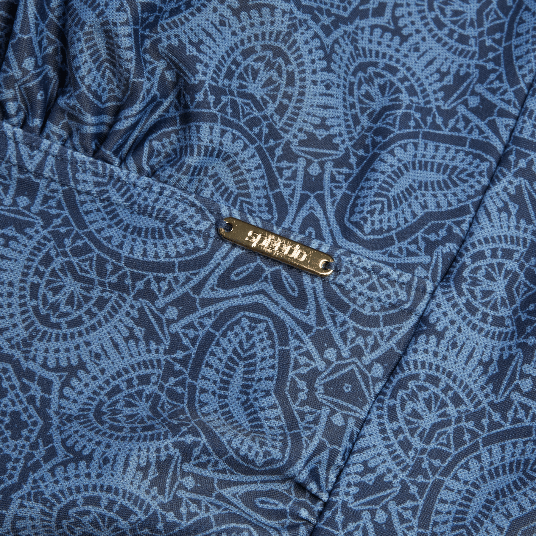 Shaping Printed V Neck naisten uimapuku, sininenSpeedo