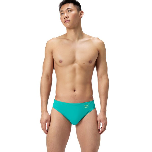 Solid Brief miesten uimahousut, turkoosi - keltainenSpeedo