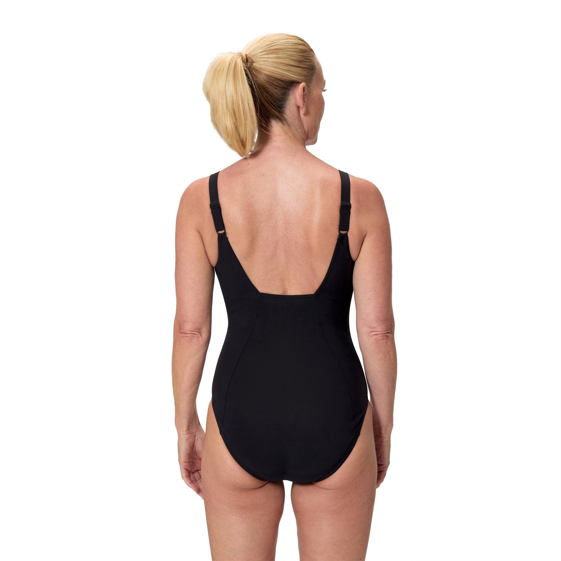 Solid Contour Eclipse naisten uimapuku, musta - punainenSpeedo