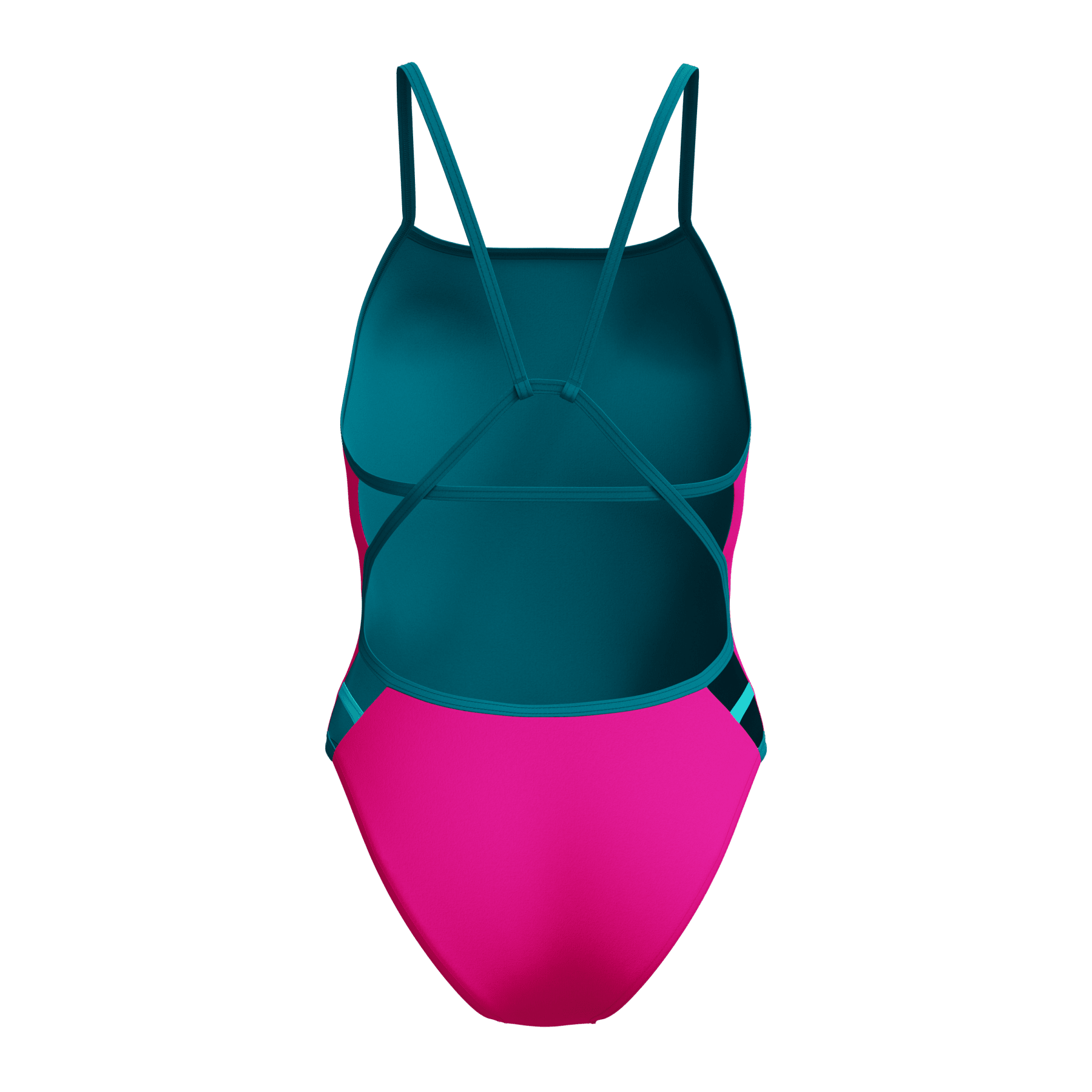 Solid Tri Back naisten uimapuku, pinkki - sininenSpeedo