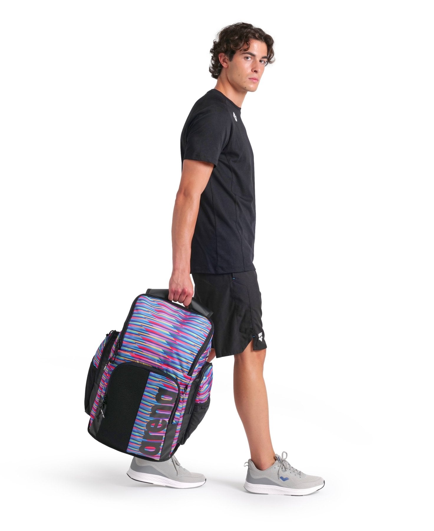 Spiky III Backpack 45 reppu, Allover Racing Stripes - Arena