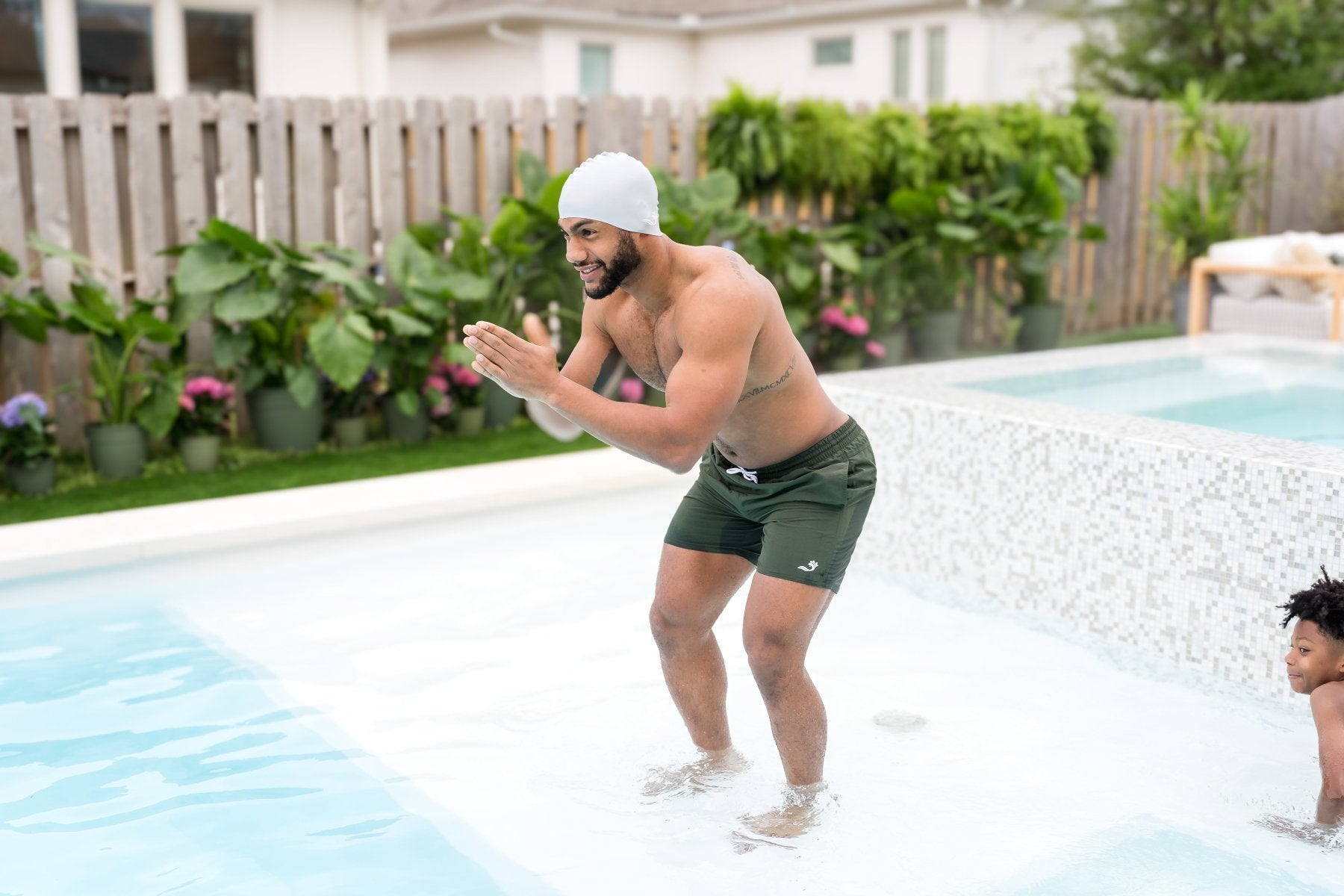 Splash Swim Shorts miesten uimahousut, tummanvihreäSplash About