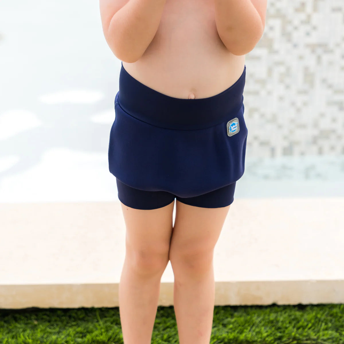 Splash Shorts Child lasten uimahousut inkontinenssisuojalla, navy