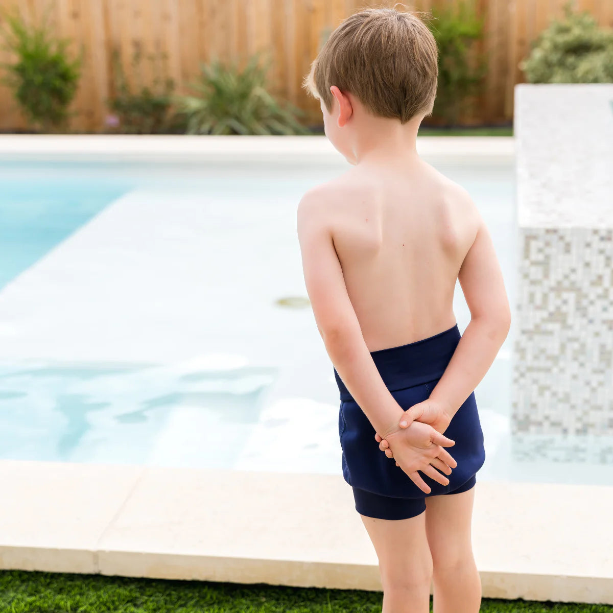 Splash Shorts Child lasten uimahousut inkontinenssisuojalla, navy