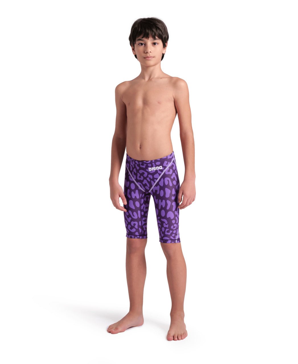 St Next Le Jammer Jr poikien kilpapuku, Leopard Skin Violet - Arena