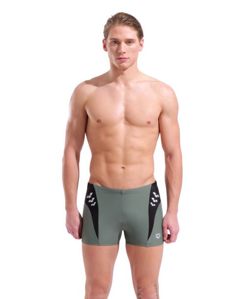 Steplogo Swim Short miesten uimahousut, sage - mustaArena
