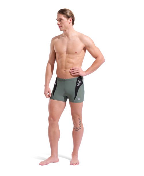 Steplogo Swim Short miesten uimahousut, sage - mustaArena