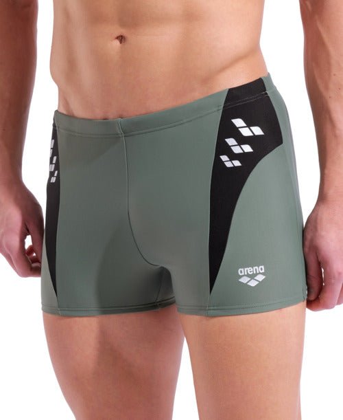 Steplogo Swim Short miesten uimahousut, sage - mustaArena