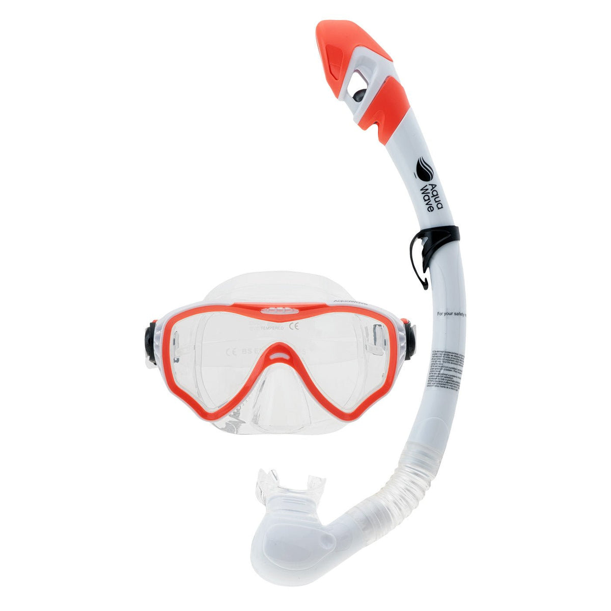 Thaiti II snorkkelisetti, valkoinen-pinkki