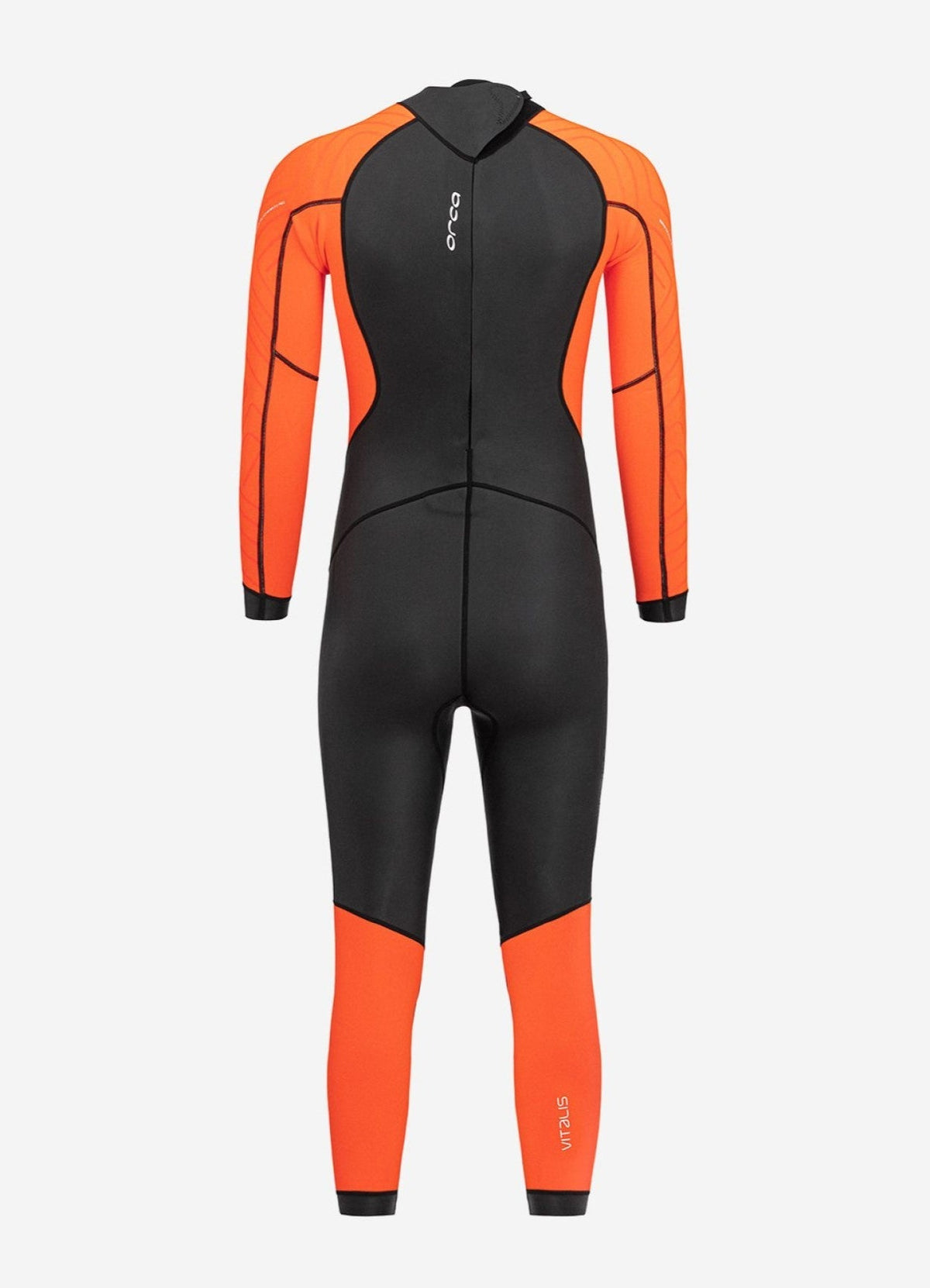 Vitalis Openwater Hi-Vis miesten märkäpuku, takaa - Orca