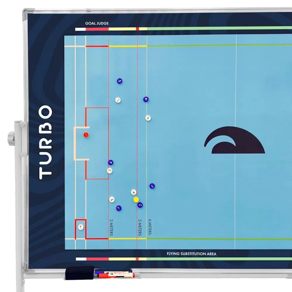 Water Polo Tactical Board With Wheels (100 X 160 cm)Turbo