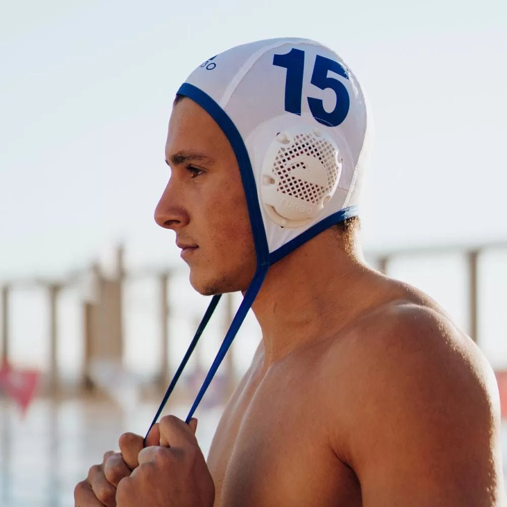 Waterpolo Cap Classic vesipallohattu omalla numerolla 1 kplTurbo