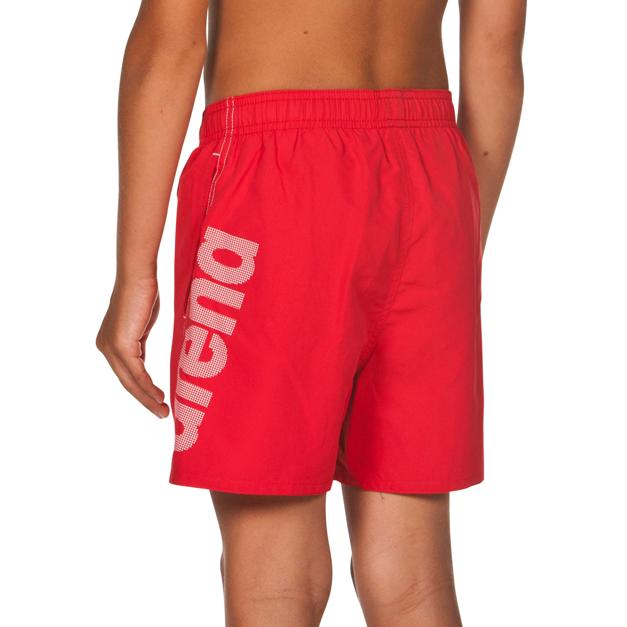 Fundamentals Logo Jr badshorts för pojkar, röd