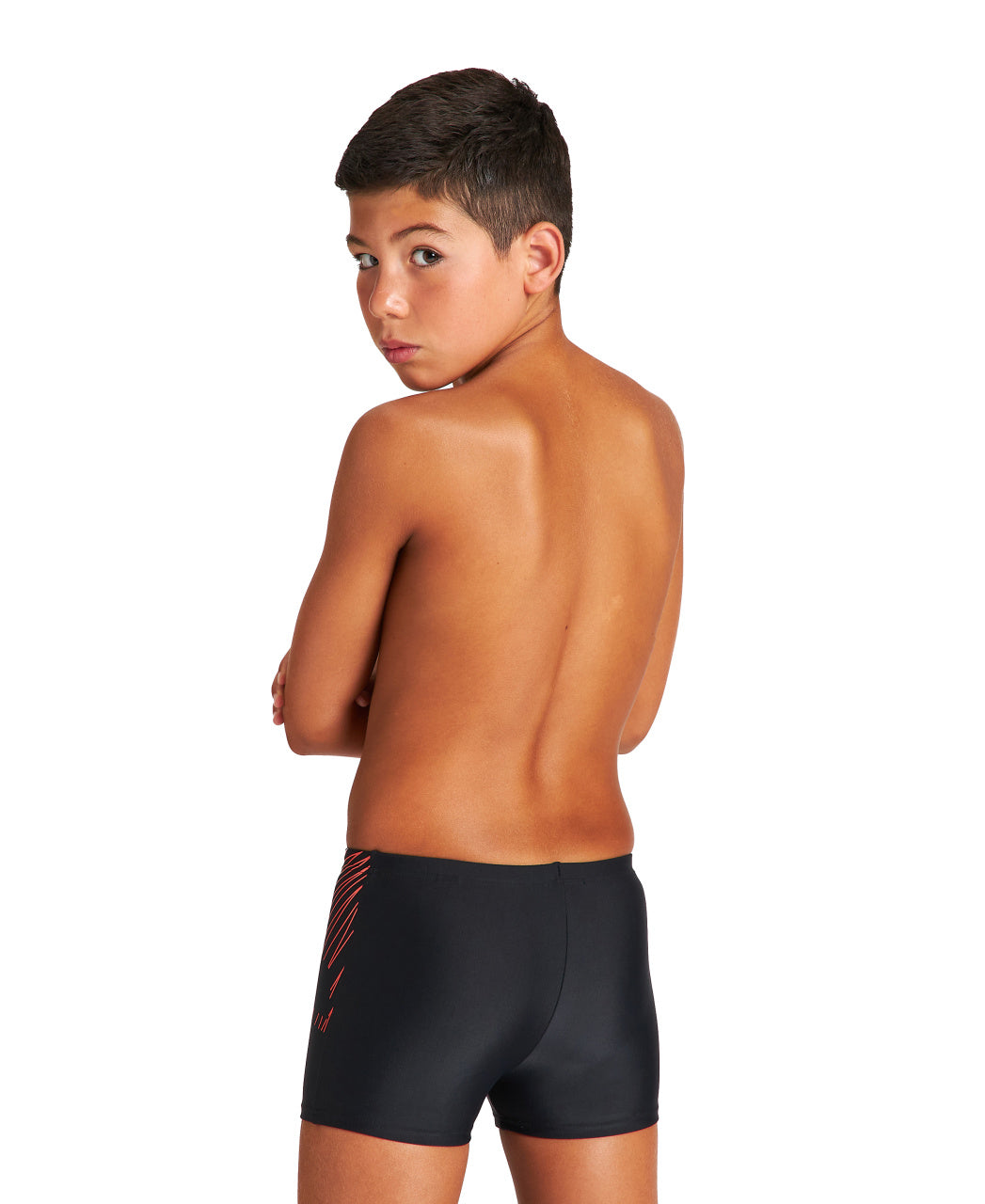 Trick boys' swimming trunks, black