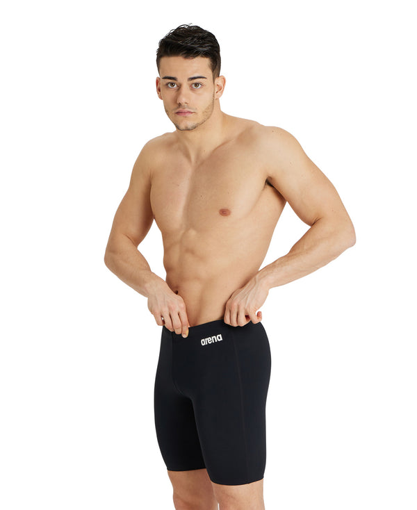 Team Swim Jammer Solida badbyxor för män, svart