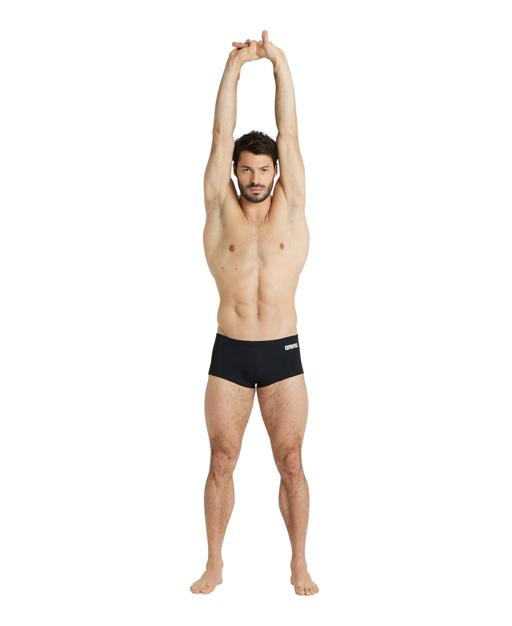 Team Swim Low Waist Korta badbyxor för män, svarta