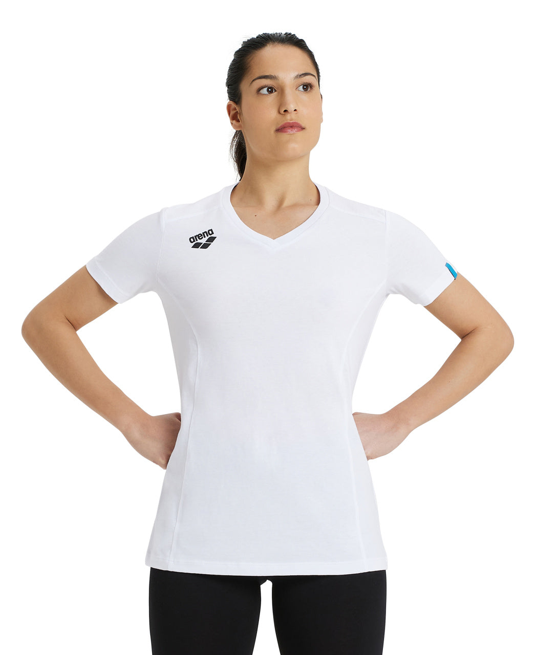 Team Panel dam T-shirt, vit