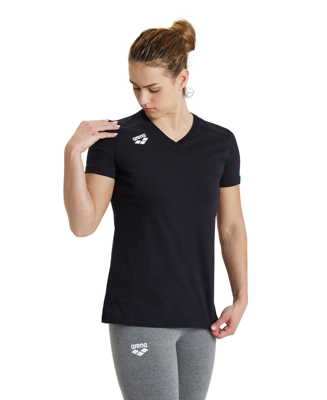 Team Panel dam T-shirt, svart