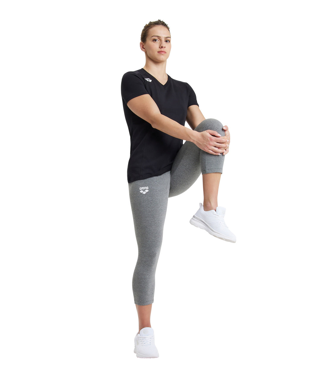 Team Panel dam T-shirt, svart