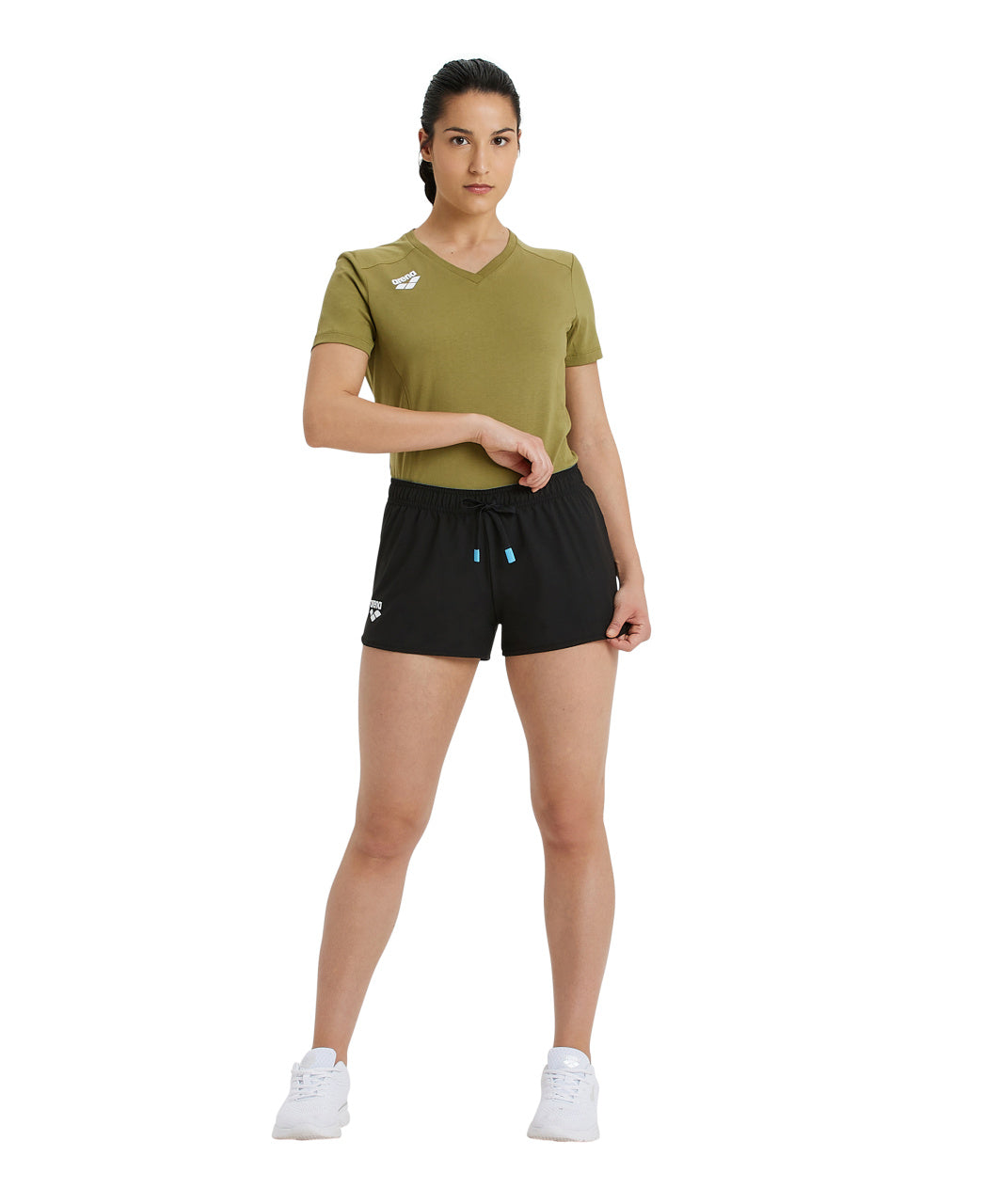 Team Short Solid damshorts, svart