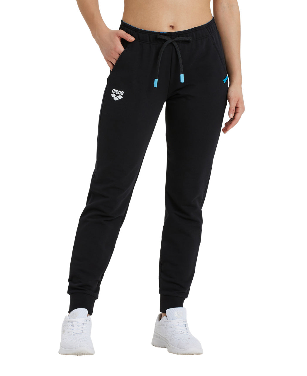 Team Pant träningsbyxor för kvinnor, svart