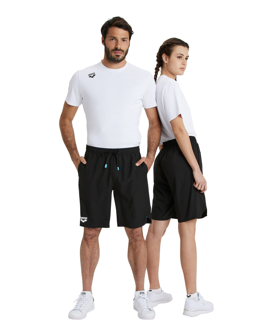 Team bermudashorts, svarta